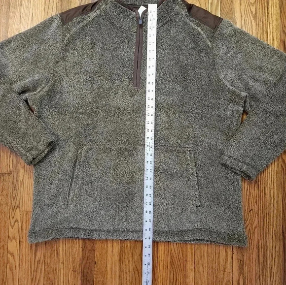 Tommy Bahama Mens Fleece 1/4 Zip Size XXL Cascade Cozy Espresso NEW - Picture 6 of 9